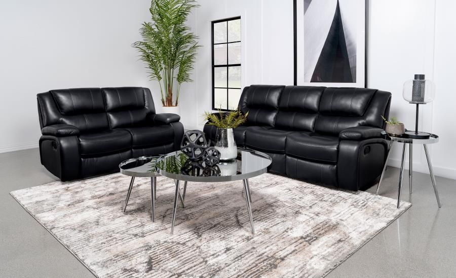 610244 - 2-PC. RECLINING SOFA AND LOVE SEAT SET