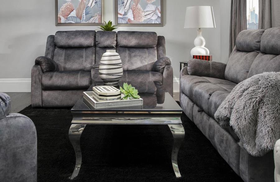 U7303 DOMINO GRANITE - 2-PC. RECLINING SOFA SET