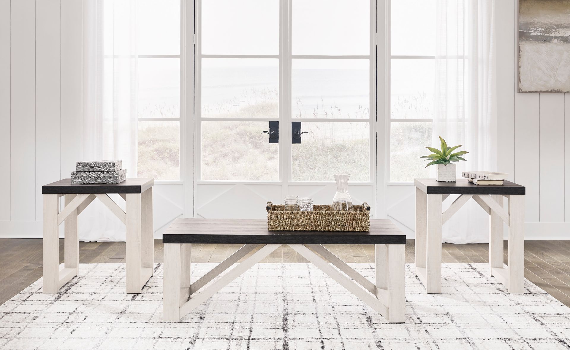 T236-13 - 3-PC. COFFEE TABLE SET