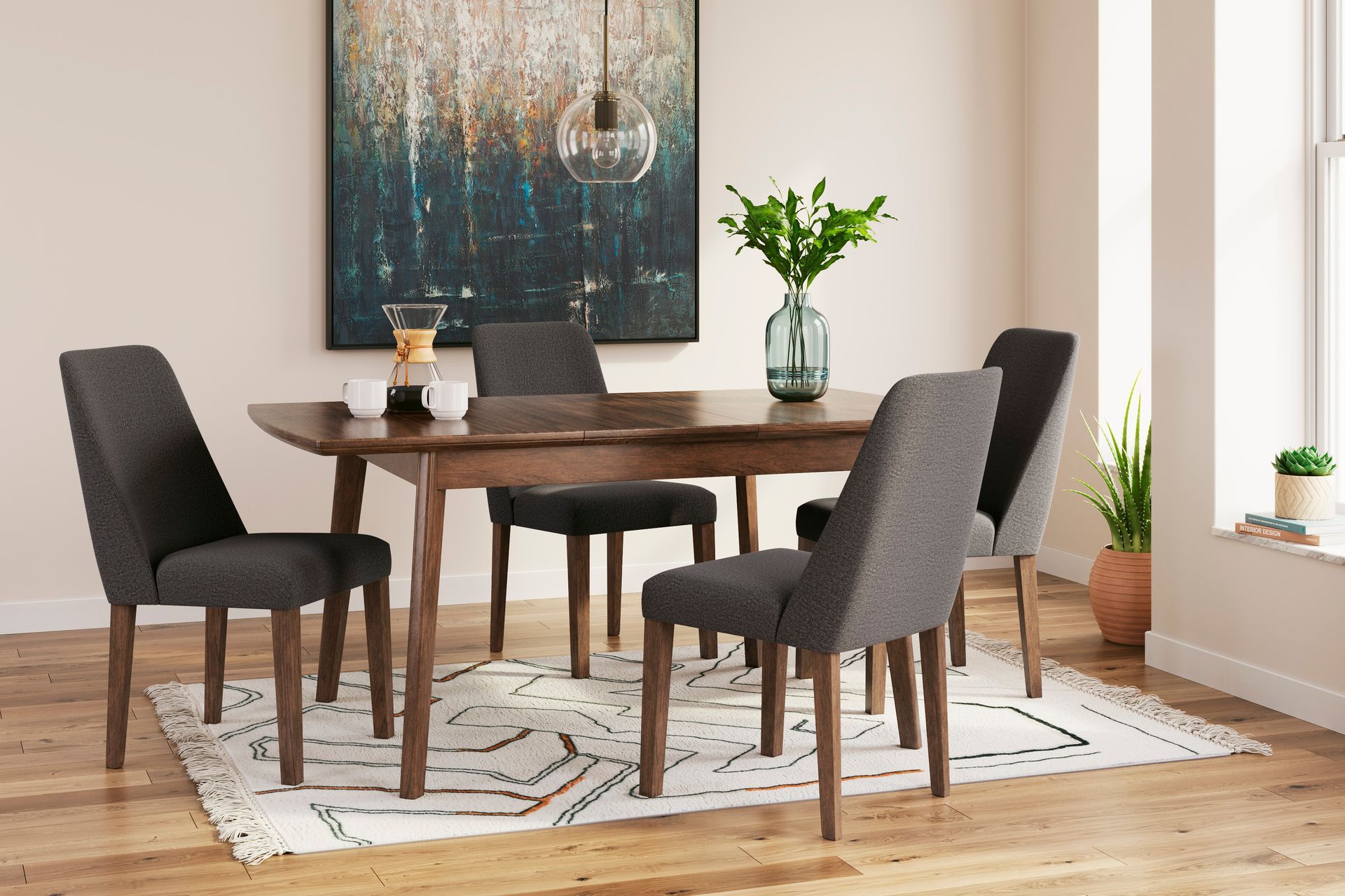D615 - 5 PIECE DINING TABLE SET