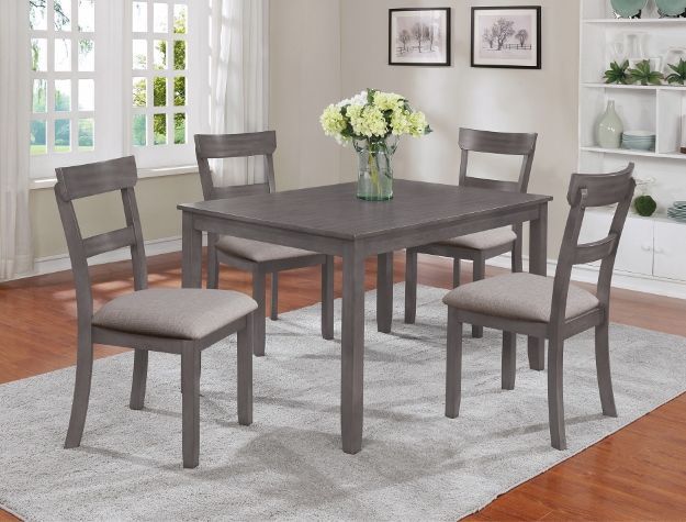 2254SET-GY - 5-PC. DININING TABLE SET