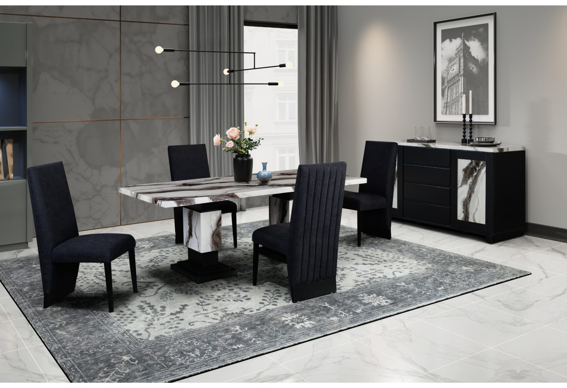 D12 - 5-PC. DINING TABLE SET