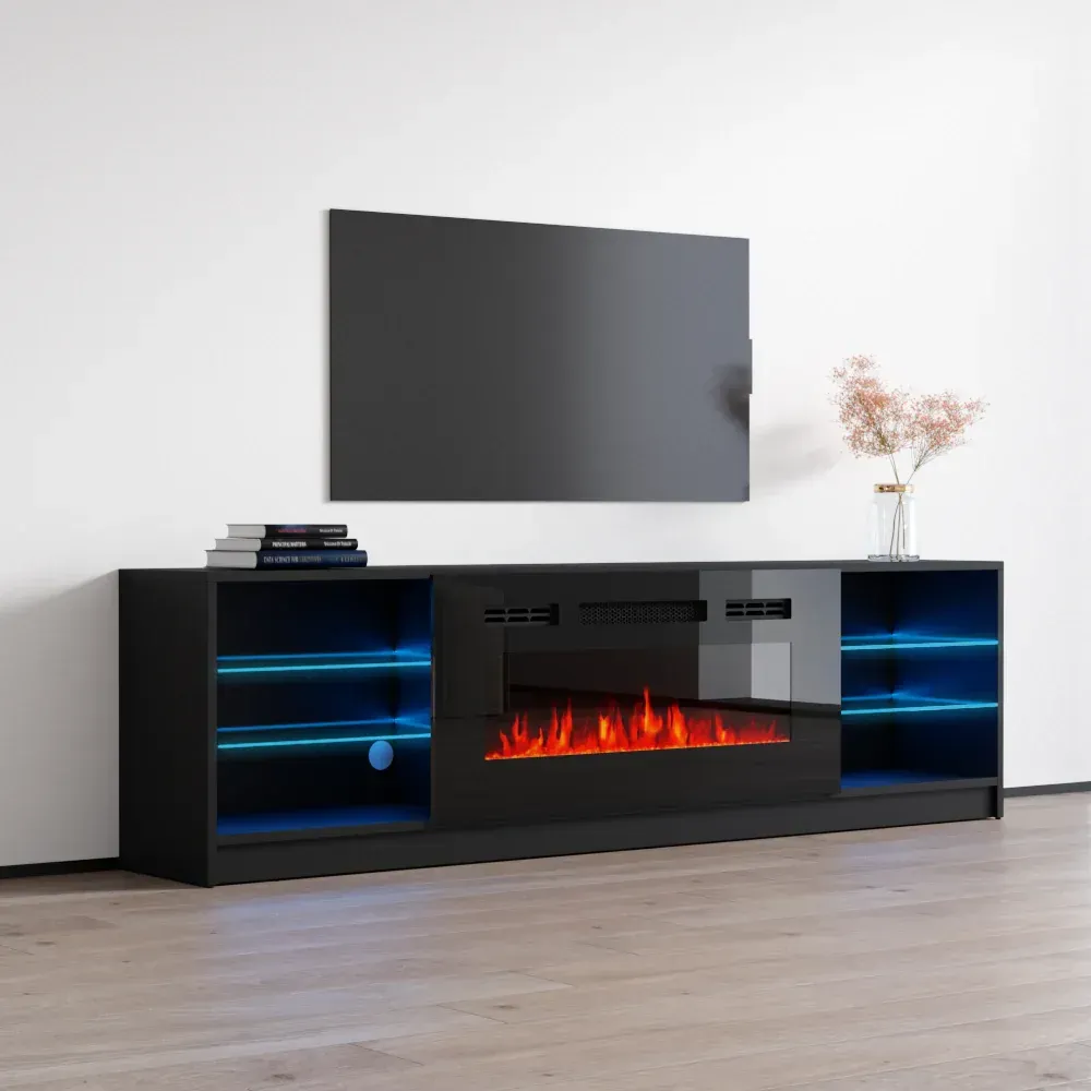 BOSTON - FIREPLACE TV STAND