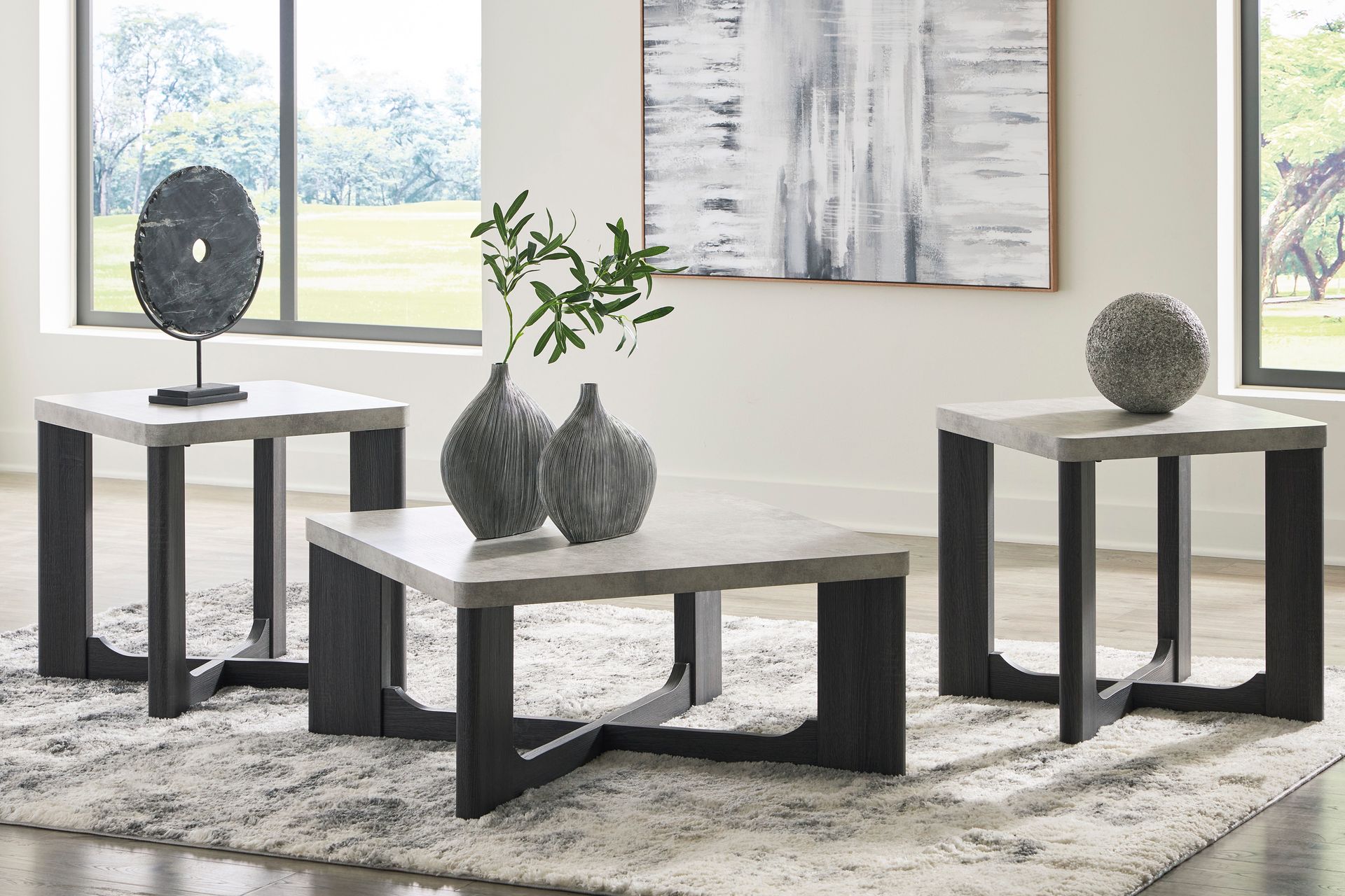 T251-13 - 3-PC. COFFEE TABLE SET