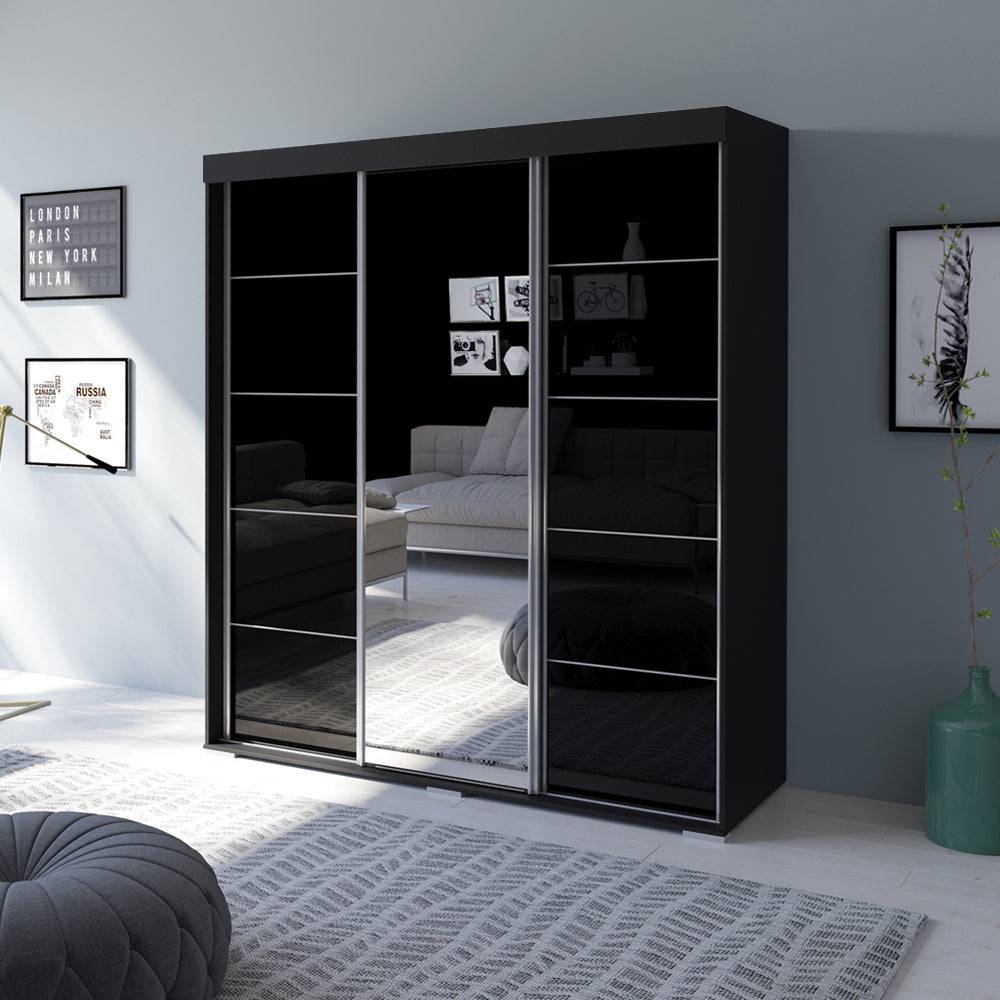 ARIA 3D - 3 DOOR WARDROBE WITH MIRROR
