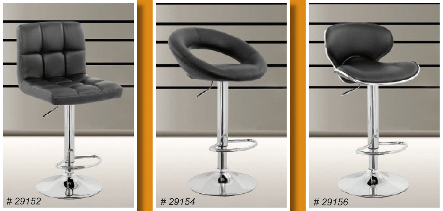 BARSTOOLS - AVAILABLE IN BLACK, RED OR WHITE