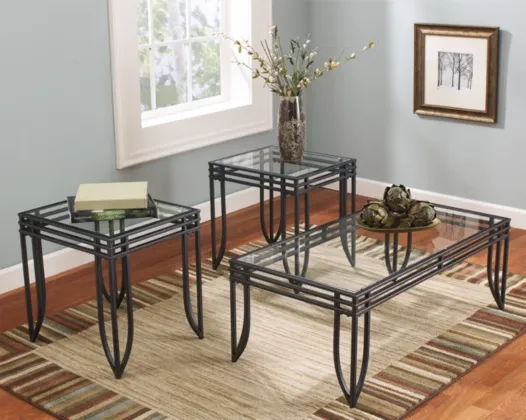 T113-13 - 3-PC. COFFEE TABLE SET