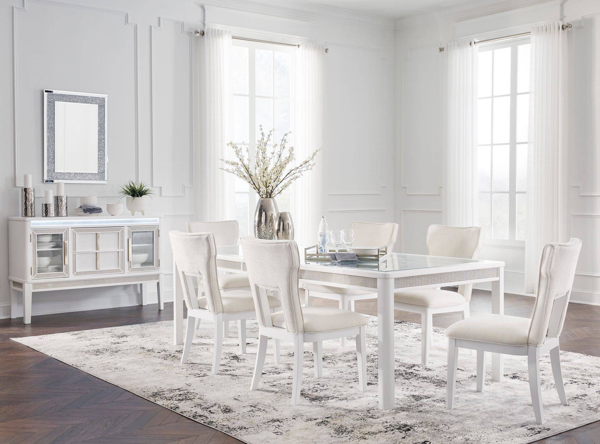 D822 - 7-PC. DINING TABLE SET
