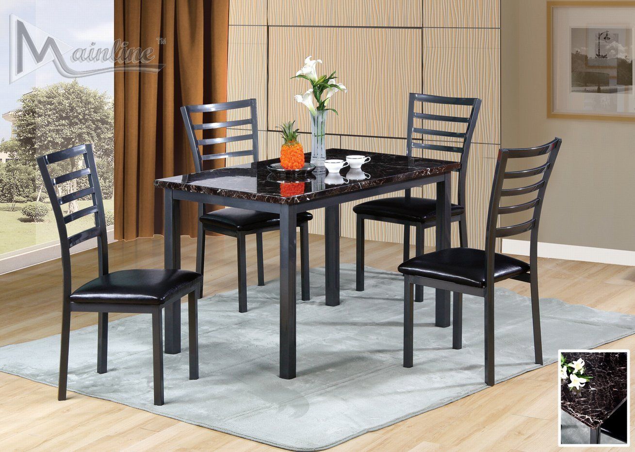 22000 - 5-PC. DINING TABLE SET