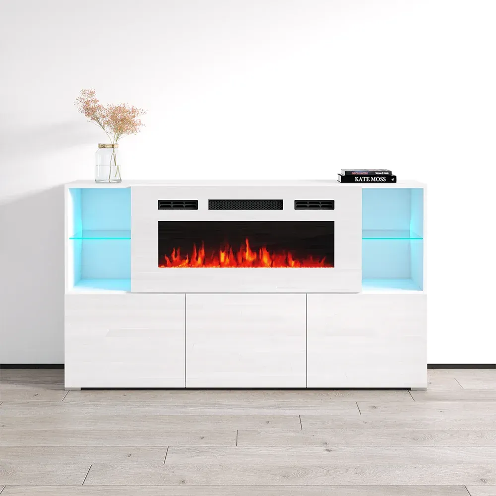 KOMI WH03 - FIREPLACE TV STAND
