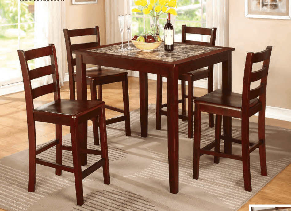 26200 - 5-PC. COUNTER HIGH DINING TABLE SET