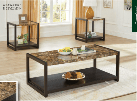 60072 - 3-PC. COFFEE TABLE SET