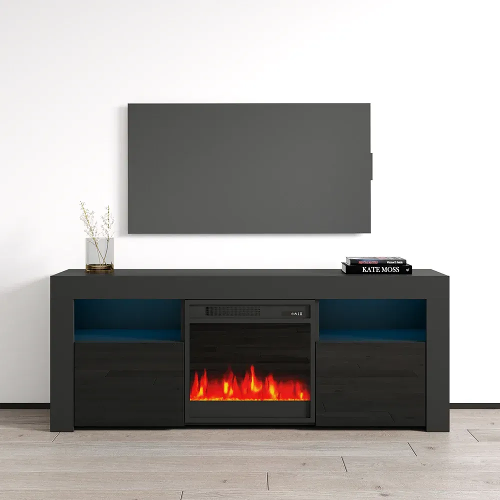 MILANO - FIREPLACE TV STAND