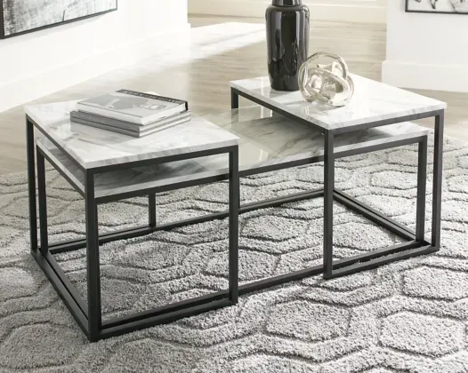 T182-13 - 3-PC. COFFEE TABLE SET