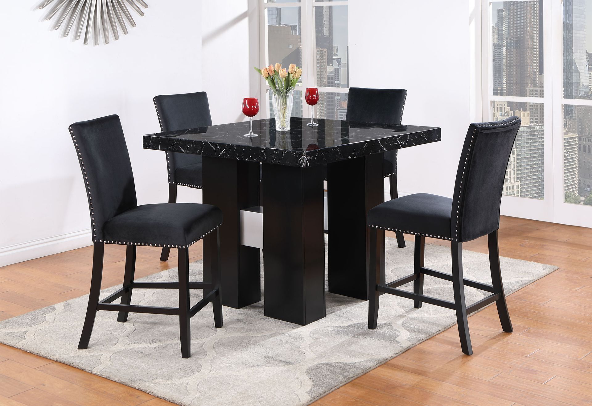 D04BT - 5-PC. BAR TABLE SET
