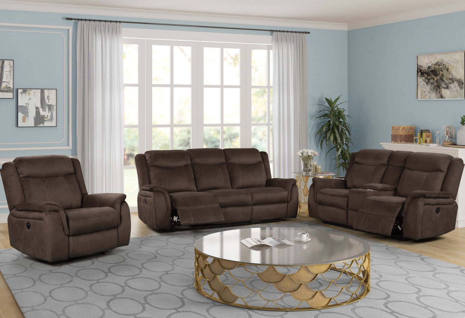 CAVETT - 2-PC. RECLINING SOFA SET